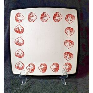 La Dolce Vita Platter by JA Designs Coral Seashells Collection 11x11" Home Decor